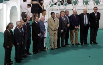 Cristiano Ronaldo en el estadio Santiago Bernabéu.