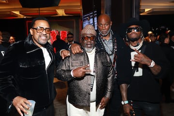  Mike Epps, Cedric the Entertainer, Lennox Lewis y Adam "Pac Man" Jones.