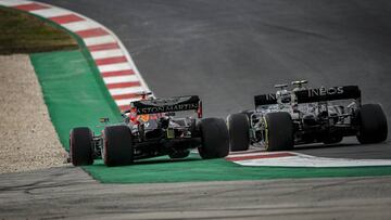 33 VERSTAPPEN Max (nld), Aston Martin Red Bull Racing Honda RB16, action during the Formula 1 Heineken Grande Pr&eacute;mio de Portugal 2020, Portuguese Grand Prix, from October 23 to 25, 2020 on the Aut&oacute;dromo Internacional do Algarve, in Portim&atilde;o, Algarve, Portugal - Photo Paulo Maria / DPPI
 AFP7 
 25/10/2020 ONLY FOR USE IN SPAIN