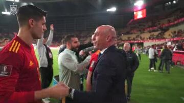 La confesión de Rubiales a Morata por su celebración para el pequeño Miguel Ángel