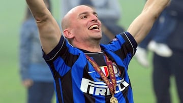 El exjugador argentino del Inter de Milán, Esteban Cambiasso.