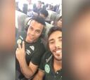 Las imágenes del Chapecoense en el avión antes de despegar