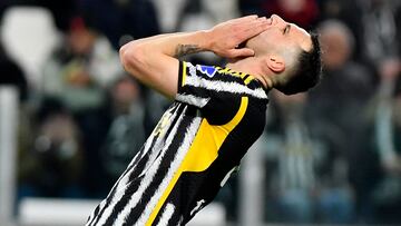 Soccer Football - Serie A - Juventus v Atalanta - Allianz Stadium, Turin, Italy - March 10, 2024 Juventus' Federico Gatti reacts REUTERS/Massimo Pinca
