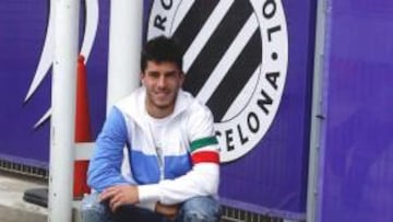 <b>REFLEJO. </b>Dídac Vilà, ayer, posando para AS en un día marcado por la lluvia en la Ciudad Deportiva.