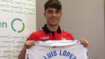 Lluis López, en su presentación como jugador del Tenerife.