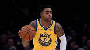 D&#039;Angelo Russell, durante el partido entre Los Angeles Lakers y los Golden State Warriors.