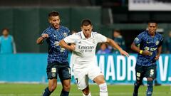 Eden Hazard in action against Club América.