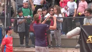 El gran gesto de Zverev con una niña tras darle un pelotazo