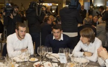 Luka Modric, Gareth Bale y Mateo Kovacic.