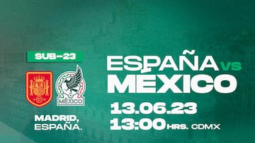 El Tri sub 23 se enfrentará a la Furia Roja