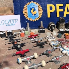 Intervienen 18 kilos de cocaína con destino a España escondidos en ruedas y ejes de skate