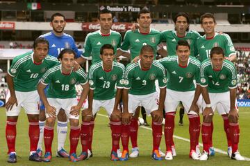 Partido clasificación para Brasil 2014, 8 de junio desde el Estadio Azteca.
Jesús Corona, Aldo de Nigris, Severo Meza, Héctor Moreno, Pablo Barrera. . .
