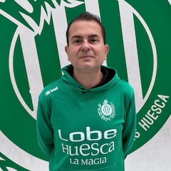 Rafa Sanz, un aliado blanquiverde en El Alcoraz