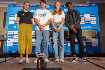 Kim Gevaert, Armand Duplantis, Femke Bol y Letsile Tebogo,