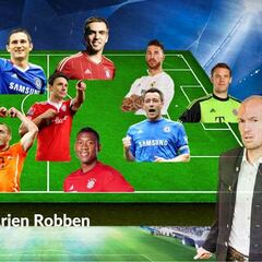 Robben elige el 11 ideal de los compañeros con que ha jugado