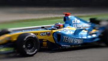 <B>TRANQUILO. </B>Alonso se tomó con calma lols libres en espera de la calificación.