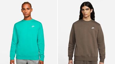 Esta sudadera Nike de hombre con tejido suave es la prenda perfecta para el entretiempo