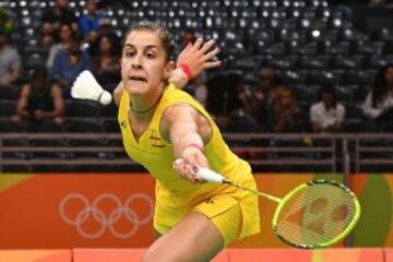 Carolina Marín venció en su estreno en dos sets (21-4/21-6) a la finlandesa Nana Vainio en su debut en los Juegos Olímpicos de Río 2016.