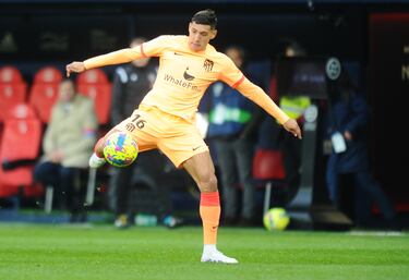Nahuel Molina del Atlético de Madrid durante el partido contra el Osasuna.