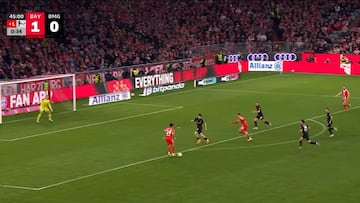 Bayern se impuso 4-1 ante Borussia Mönchengladbach y la firma del guajiro estuvo más que presente.
