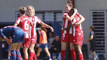 El Atl&eacute;tico gole&oacute; al Levante. 
 
 
 