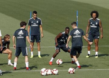 Vinicius Jr training with Real Madrid.