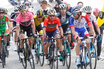 Thibaut Pinot, Pozzovivo y Simon Yates.