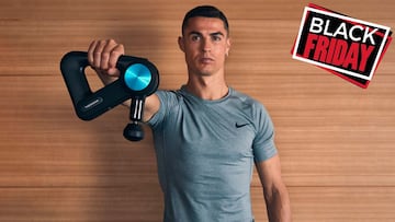 Theragun PRO, la pistola de masaje de Cristiano Ronaldo ahora por 200€ menos durante el Black Friday