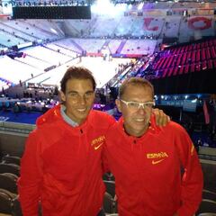 Rafa Nadal, en Lille para ver la final del Eurobasket