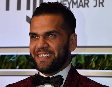 Dani Alves during the charity auction for the Neymar Jr. Institute in São Paulo, Brazil.