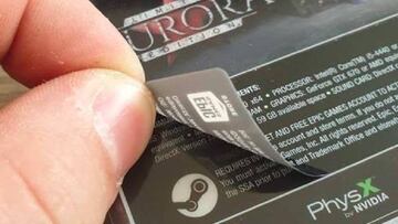 Metro Exodus tapa el logo de Steam de su car¨¢tula con una pegatina