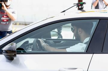 Marco Asensio llegando a la Ciudad Deportiva del Real Madrid.