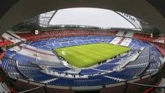 File photo of an interior view of the &quot;Grand Stade&quot;, the new Olympique Lyon&#039;s stadium in Decines near Lyon, France