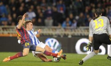 Mascherano y Griezmann.
