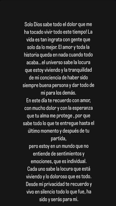 “Solo Dios sabe todo el dolor que me ha tocado vivir este tiempo; la vida es muy ingrata”