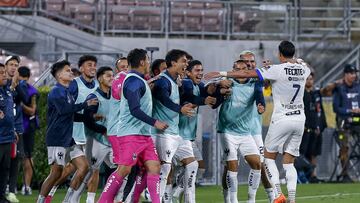    Rogelio Funes Mori celebrates his goal 2-3 of Monterrey during the game Los Angeles FC vs Monterrey, corresponding to the Quarterfinals of the Leagues Cup 2023, at Rose Bowl Stadium, on August 11, 2023.

<br><br>

Rogelio Funes Mori celebra su gol 2-3 de Monterrey durante el partido Los Angeles FC vs Monterrey, correspondiente a la fase de Cuartos de final de la Leagues Cup 2023, en el Estadio Rose Bowl, el 11 de Agosto de 2023.