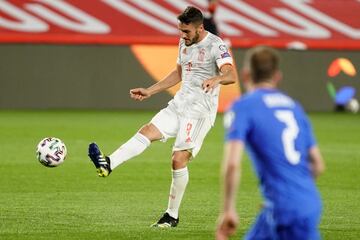 1-0. Álvaro Morata marcó el primer gol tras una asistencia de Koke. 