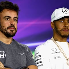 Alonso y Hamilton 'enfrentados' por la presentación de Austin