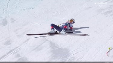 Secuencia de la caída de Lindsey Vonn.
