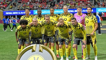 Borussia Dortmund team group during the FIFA Club World Cup 2025 round of 16 match between Borussia Dortmund and CF Monterrey at Mercedes-Benz Stadium on July 01, 2025 in Atlanta, Georgia, United States.