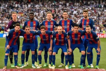 Once inicial del Barcelona 