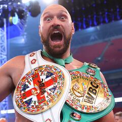 This is Tyson Fury's record in his professional boxing career: Wins, losses, knockouts, titles