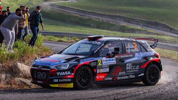 Iván Ares en el Rally de Sierra Morena.