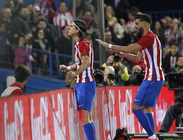 Filipe Luis, on target against Real Sociedad last night