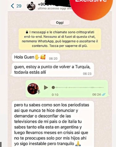 Una mujer trans asegura estar con Icardi, filtra chats ntimos y advierte a Wanda Nara