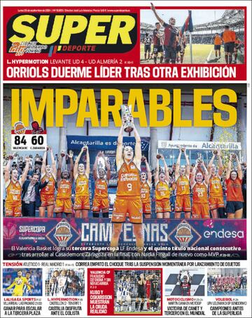 Las portadas tras el derbi