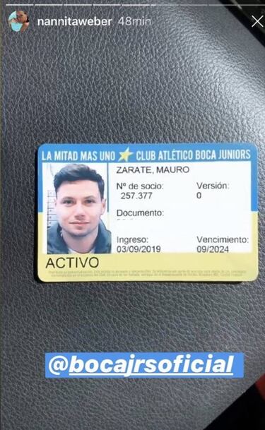 Cada vez más xeneize: Mauro Zárate se hizo socio de Boca