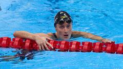 24-07-2021 Mireia Belmonte en Tokio.   La nadadora española Mireia Belmonte se ha finalizado cuarta, a tan solo 23 centésimas de la medalla de bronce, en la prueba de 400 metros estilos de los Juegos Olímpicos de Tokio, disputada este domingo en el Centro
