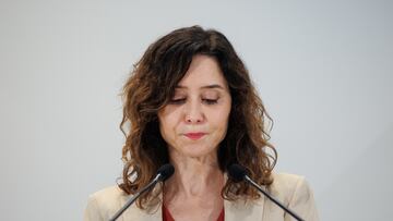 La presidenta de la Comunidad de Madrid, Isabel Díaz Ayuso, interviene durante su visita a las instalaciones de Finanzauto, a 18 de marzo de 2024, en Arganda del Rey, Madrid (España). Finanzauto es una empresa que opera como distribuidor oficial en España de diversos fabricantes internacionales de maquinaria pesada y motores.
18 MARZO 2024;INSTALACIONES;FINANZAUTO;AUTOMOVILES;ARGANDA DEL REY;MADRID
Alejandro Martínez Vélez / Europa Press
18/03/2024