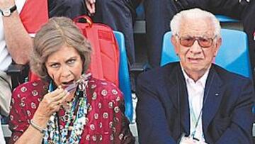 <b>SUFRIERON. </b>La Reina Sofía y Juan Antonio Samaranch, ex presidente del COI, no fueron talismanes ayer.